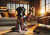 Perro solo en casa perro solo en casa
